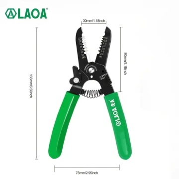 LAOA LA812467 profesionalni električarski alat za sečenje i skidanje izolacija sa žica i kablova sa povratnim mehanizmom - Img 4