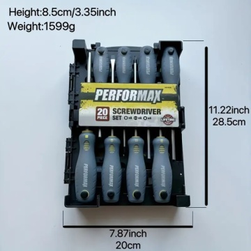 PERFORMAX profesionalni set od 20 magnetnih šrafcigera odvijača industrijskog kvaliteta - Img 6