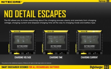 Nitecore Digicharger D2 (Inteligentni digitalni punjač za sve tipove baterija) - Img 4