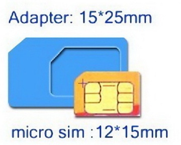 Micro SIM Card to Standard SIM Card Adapter (3 komada)