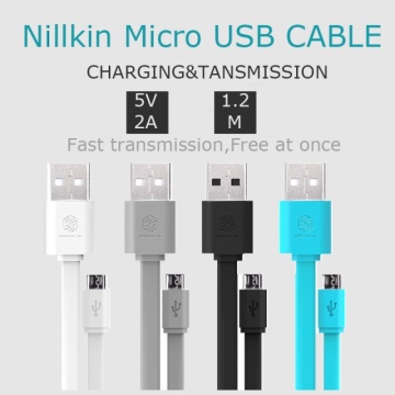 NILLKIN Genuine Universal Quick Charge 5V/2A Flat Micro USB 2.0 Cable 120cm - Img 5