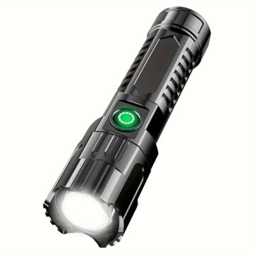Ultra snažna LED taktička baterijska lampa sa punjivom baterijom od 1200mAh i dometom od 100m za kampovanje - Img 4