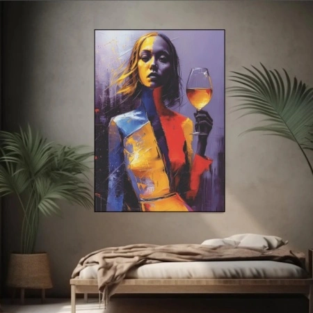 Ghina, uramljena slika 40x50cm ,50x70cm i 60x90cm - Img 2
