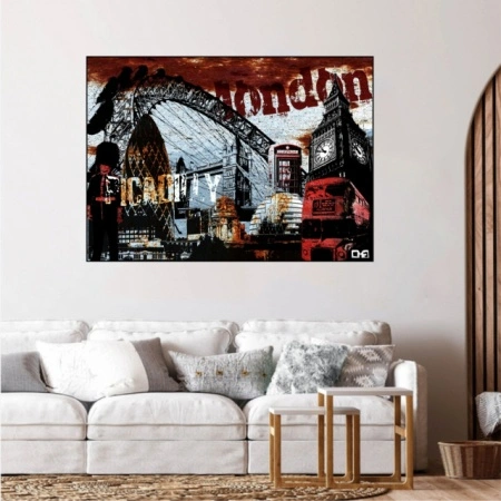 London Picadilly, uramljena slika 50x70cm - Img 2