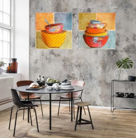 Pots cinije, 2 uramljene slike 30x30cm svaka - Img 2