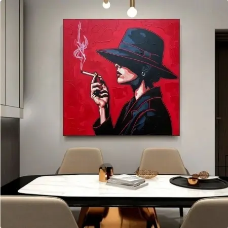 Trisha, uramljena slika dimenzije 50x50cm - Img 2
