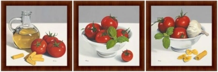 Ukus Italije, tri uramljene slike 30x30cm svaka - Img 5