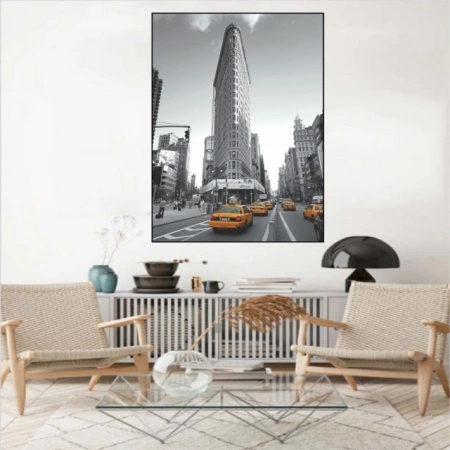 Flatiron Building Manhattan NY, uramljena slika 50x70cm - Img 2
