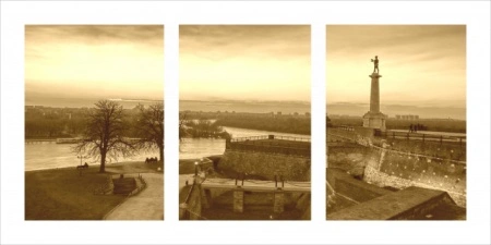Kalemegdan Pobednik, uramljena slika 50x100 cm - Img 2