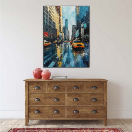 Manhattan NY, uramljena slika 40x50cm i 50x70cm - Img 2