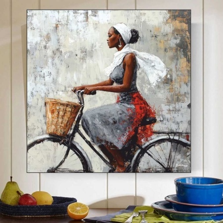Sinah, uramljena slika 50x50cm - Img 2