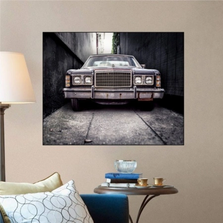 Stari Ford, uramljena slika 40x50cm - Img 2