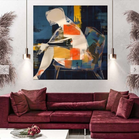 Tilla, uramljena slika dimenzije 50x50cm i 70x70cm - Img 2