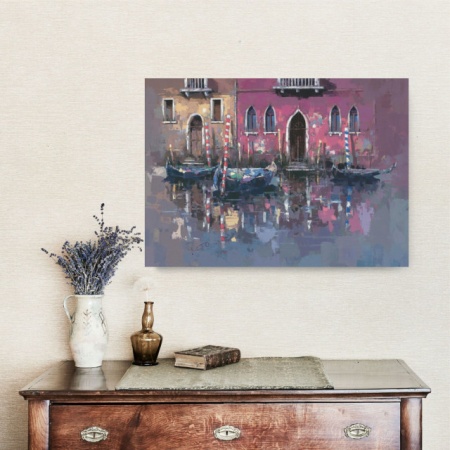 Tišina Venecije, uramljena slika 50 x 70 cm - Img 3