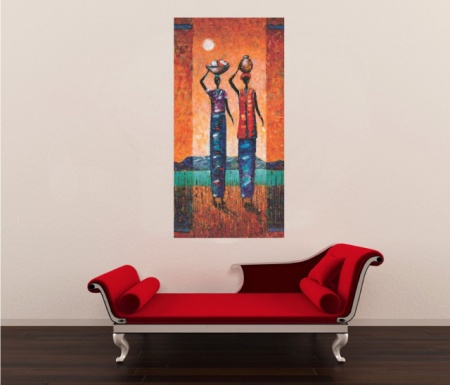 Dakkarei, uramljena slika 50 x 100 cm - Img 2