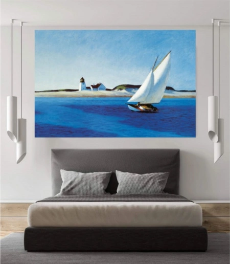 In blue, uramljena slika 70x100cm - Img 2