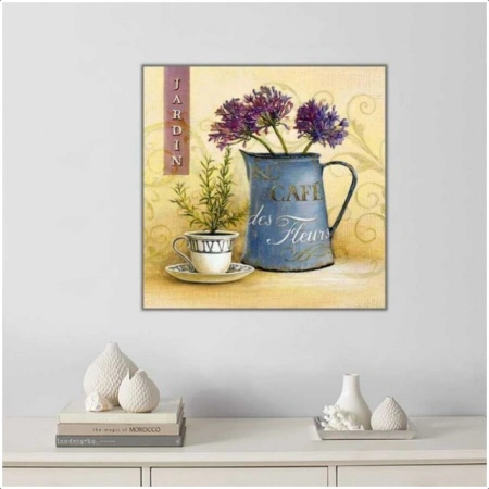 Jardin, uramljena slika 30x30cm i 50x50cm - Img 2