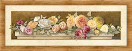Miris ruža, dve uramljenie slike 20x50cm svaka - Img 2