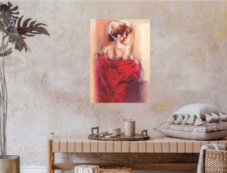 Roberta, uramljena slika 50x70cm - Img 2
