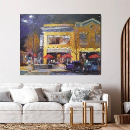 Stari hotel, uramljena slika 40x50cm ,50x70cm i 60x90cm - Img 2