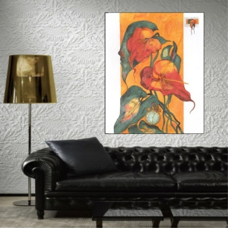 Anturie, uramljena slika 50x70cm - Img 2