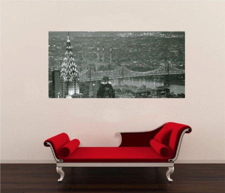 Chrysler building NY, uramljena slika 50x100cm - Img 2