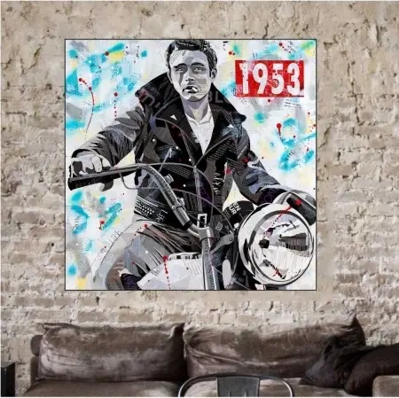 James Dean, uramljena slika dimenzije 50x50cm i 70x70cm - Img 2
