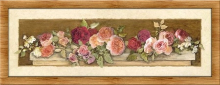 Miris ruža, dve uramljenie slike 20x50cm svaka - Img 3