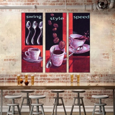 Swing, Style and Speed, tri uramljene slike 30x70cm svaka - Img 2