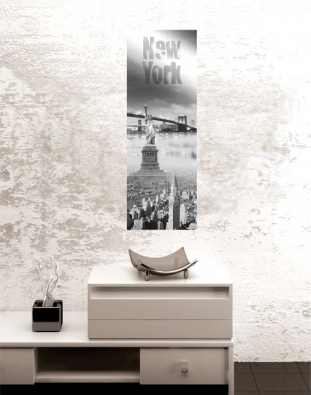 New York kip slobode, uramljena slika 35x100cm - Img 2