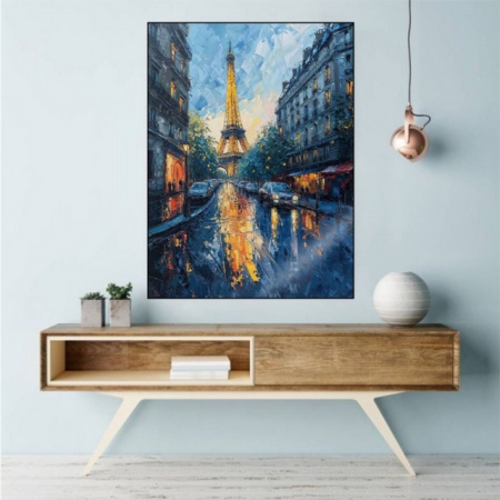 Pariz, uramljena slika 40x50cm i 50x70cm - Img 2