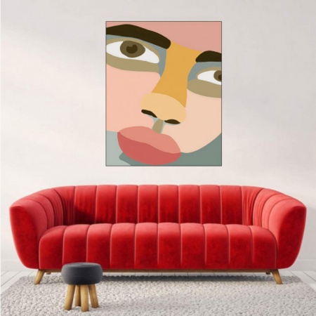 Red face, uramljena slika 40x50cm i 50x70cm - Img 2