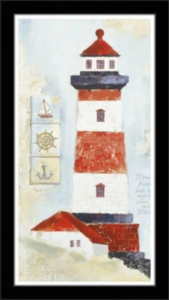 Red white lighthouses, picture - Img 2