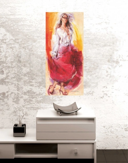 Vivacity, uramljena slika 30 x 70 cm - Img 2