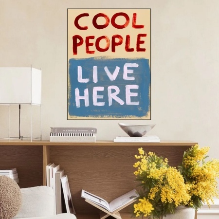 Cool People, uramljena slika 40x50cm , 50x70cm i 60x80cm - Img 2