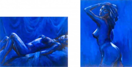 Lorena, dve uramljenea slike dimenzije 40x50cm svaka