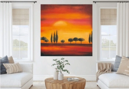 Mediterranean evening, framed picture - Img 2