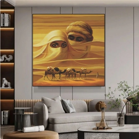 Sahara 2, uramljena slika 70x70cm - Img 2