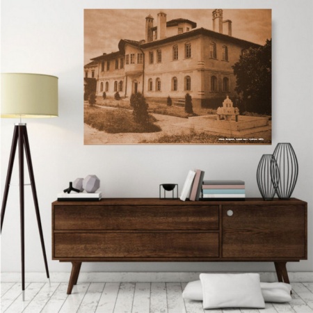Stari Beograd, konak knjeg.Ljubice 1895., uramlljena slika 30x40cm i 40x50cm - Img 2
