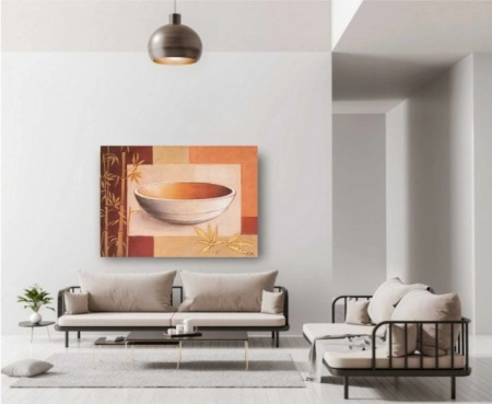 Azijske posude 1, uramljena slika 50 x 70 cm - Img 2