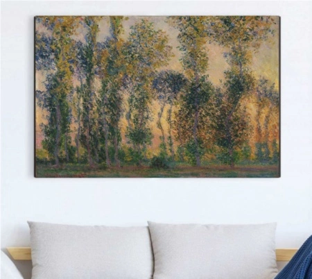 Claude Monet, Poplars At Giverny (1888.), uramljena slika 50x70cm i 70x100cm - Img 2