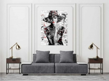 Gina, uramljena slika 30x40cm , 40x50cm i 50x70cm - Img 2