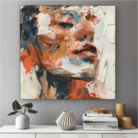 Nara, uramljena slika 50x50cm - Img 2
