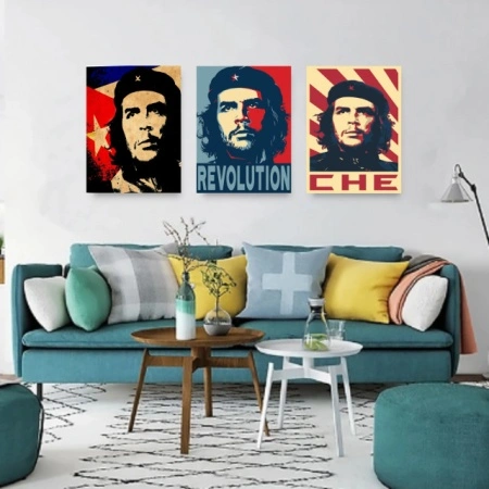 Old posters CHE Guevara , tri uramljene slike 30x40cm svaka - Img 2