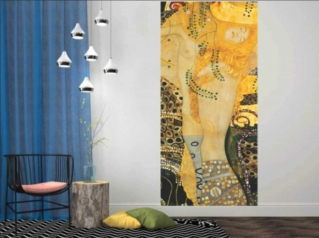 Serpenti d aqua, G. Klimt (1907.), uramljena slika 50 x 100 cm - Img 2