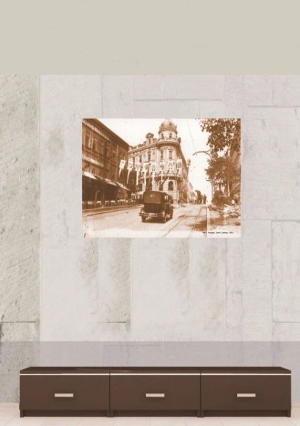 Stari Beograd hotel London 1931., uramljena slika 30x40cm i 40x50cm - Img 2