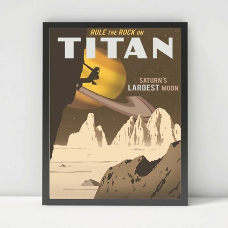 Titan, stari poster, uramljena slika 30x40cm i 40x50cm - Img 2