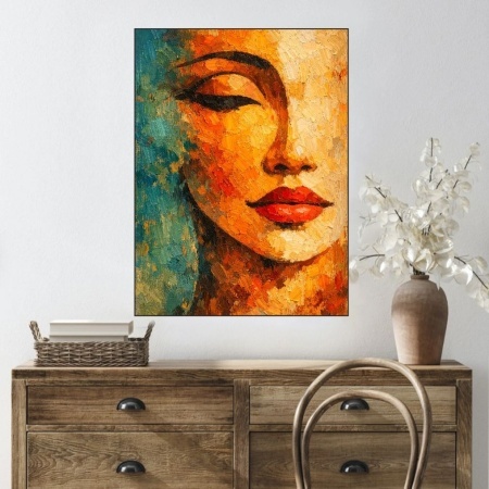 Vicky, uramljena slika 40x50cm , 50x70cm i 60x80cm - Img 2