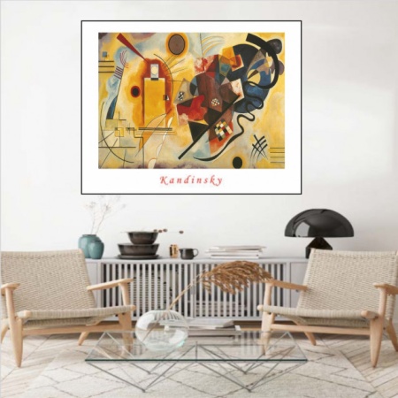 W. Kandinsky, Gelb Rot Blau, uramljena slika 40x50cm i 56x71cm - Img 2