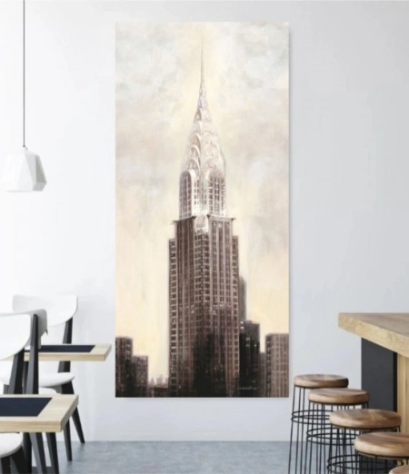 Chrysler building N.Y.C., uramljena slika 50 x 100 cm - Img 2